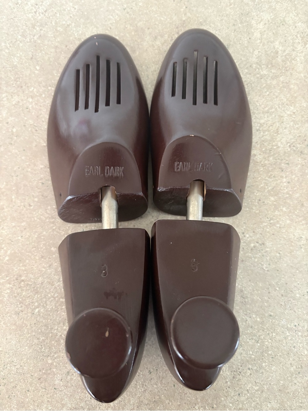 Brown Men’s wood Shoe Trees size 8